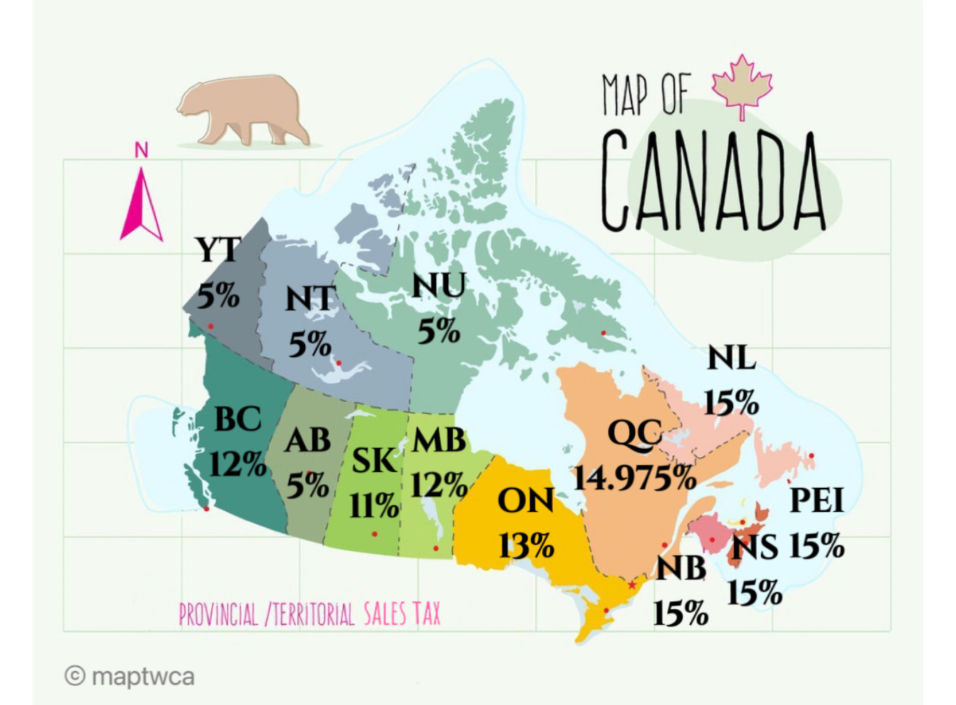 Map of Tax